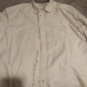 Off white XL button up shirt from Margaritaville